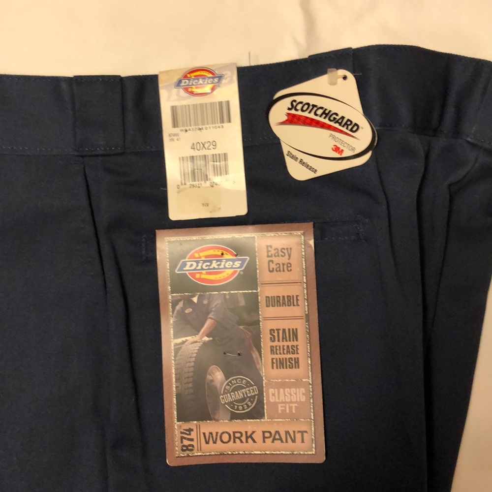 Blue plain front Dickies work pants 29” inseam